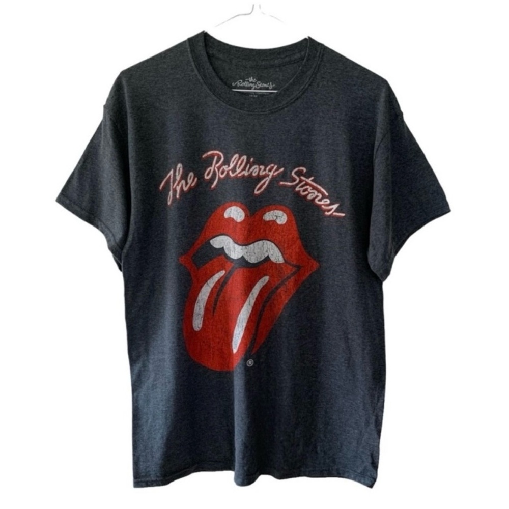 NEW Rolling Stones Sticky Fingers Grey Graphic T Shirt Size XL Rocker Chic - Picture 6 of 6